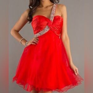 Dave & Johnny Red Formal/Cocktail Dress